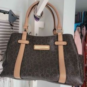 Calvin Klein Monogram Hudson Satchel